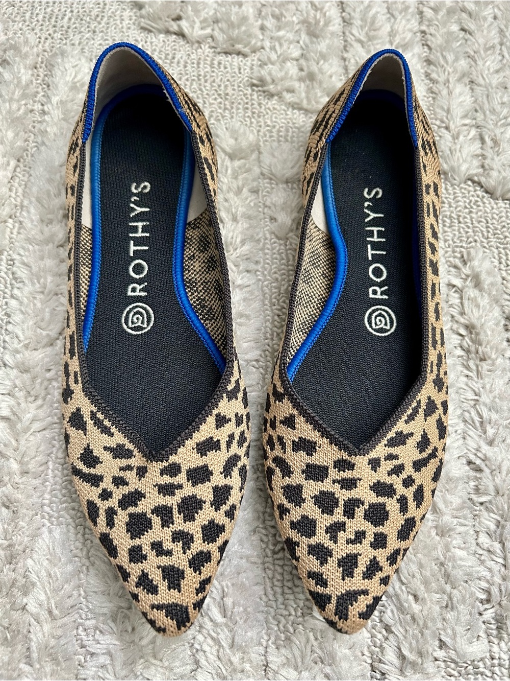 Rothy's The Point ballet flats - Size 8 - retired Leopard/Animal Print - Picture 2 of 4